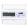 Digital 3 phase 4 Wire 7P Din Rail Electric Meter