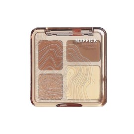 YiGuMy Face & Body Contour Palette - Highlighter Makeup Powder Stick with Glow Bronzer, Blush & Shimmer Cream, Korean Natural Glow, Gold/Silver/Vintage Non-Greasy Skin Tone (MF Nature)