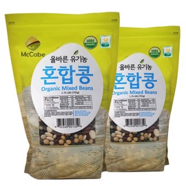 McCabe Organic Mixed Bean - Organic Dried Beans | Rich with Fiber & Minerals | USDA and CCOF Certified | Packed in USA | 1.75Lbs | Pack of 2