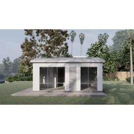 Generic One Bedroom Home Building Plans | 18'x26' | 468sqft | DIY Blueprint