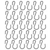Rierdge Metal Small S Hook Black Hanging Hooks S Shaped
