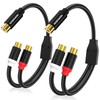 HOSONGIN RCA Splitter 1 Female to 2 Female Audio Cable