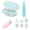 Lima De Uñas Bebe, 6 Cabeza Molienda Y 1 Cortauñas