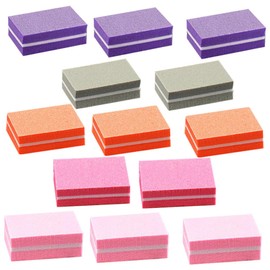 IWOWHERO 50pcs Nail Sponge Block Buffer Block Nail File Set Manicure Tools for Natural Acrylic