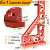 8-in-1 Carpenter Square and Center Finder, Small Aluminum Multi-Purpose Carpenter