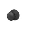 Schlage F10PLY622 Plymouth Passage Knob, Matte Black