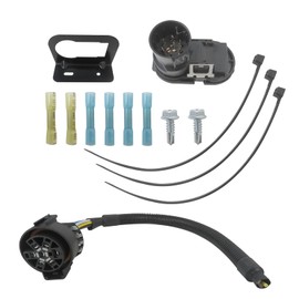 XSPANDER New Trailer Wiring Harness,Towing Solutions Multi-Tow Wiring Kit with Bracket, Trailer Hitch Harness Truck Plug for Ford F150 F250 F350 for Chevy Dodge Ram,7 Way Blade & 4 Pin Flat Connector