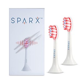 Cabezal de repuesto para Sparx con LED rojo para el cuidado de las encías (blanco (paquete de 2))