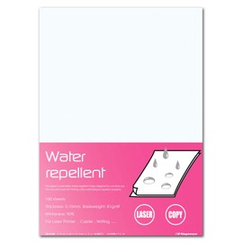 Nagatoya Shoten Water-Repellent Paper [Water Repellent] Na-WR101 A4 Medium Thickness, 100 Sheets