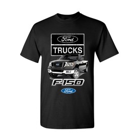 Ford Pickup Trucks F-150 T-Shirt Offroad Country Built Tough 4X4 Mens Tee Shirt Black Large