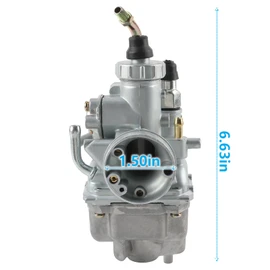 5HP-14101-10-00 Carburetor with Throttle Cable Fuel Line Fuel Filter Kit Compatible with Yamaha TTR125 TTR125E TTR125L TTR125LE 2003 2004 2005 2006 2007 5HP-14101-00-00 5HP-14101-20-00