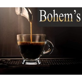 BOHEM'S Espresso Cups, 3.2 oz Small Demitasse Clear Glass Espresso Drinkware, Set of 4, Espresso Shot Glasses, Clear Expresso Coffee Cups, Tazas de Cafe Expreso