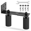 MeBantoo Sliding Gate Guide Roller, 4" Nylon Wheels, Black