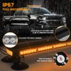 XRIDONSEN 37" 104 LED Roof Top Strobe Light Bar Amber