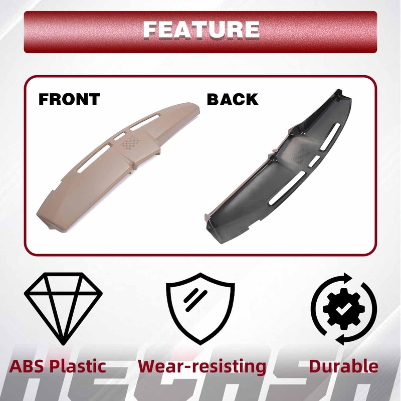 HECASA Dash Board Cover Compatible with 1980-1986 Ford F100 F150