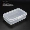 PATIKIL Clear Storage Container with Hinged Lid 65x45x20mm, 12 Pack