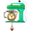 Allen Design Studios "Vintage Mixer Green" Mixer Kitchen Wall Clock