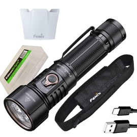 Fenix LD36R 3600 Lumens Rechargeable Flashlight,Diffuser with 6 RGB Presets & Smooth Transition Color Output with EdisonBright Acc. case (Black)