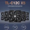 Thermalright TL-C12C X5 CPU Fan,Black Cooling, Fan in The unlit