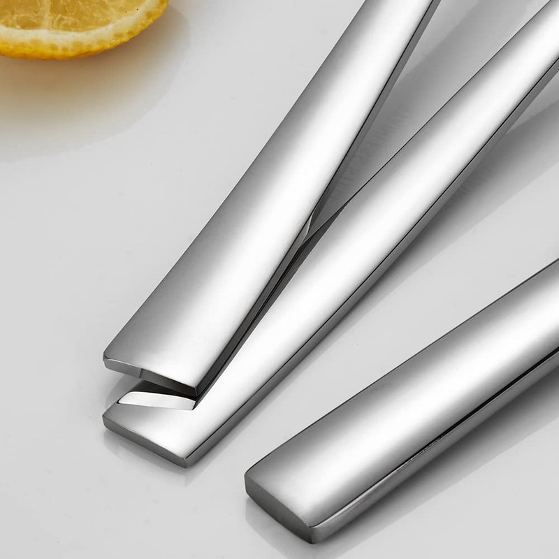 Silverware Set for 2, CXJY 10-Piece Stainless Steel Flatware Cutlery