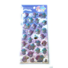 can do Little Twin Stars pukutto Sticker Puffy Cushion Sticker Cute Kirara