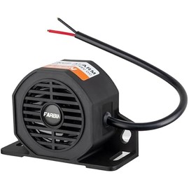 FARBIN Truck Back up Alarm 110dB 12V-48V DC Car Reverse Alarm Horn Heavy-Duty Backup Warning Reversing Warning Alarms Waterproof Back Up Beeper (HT Equipped with Wire)