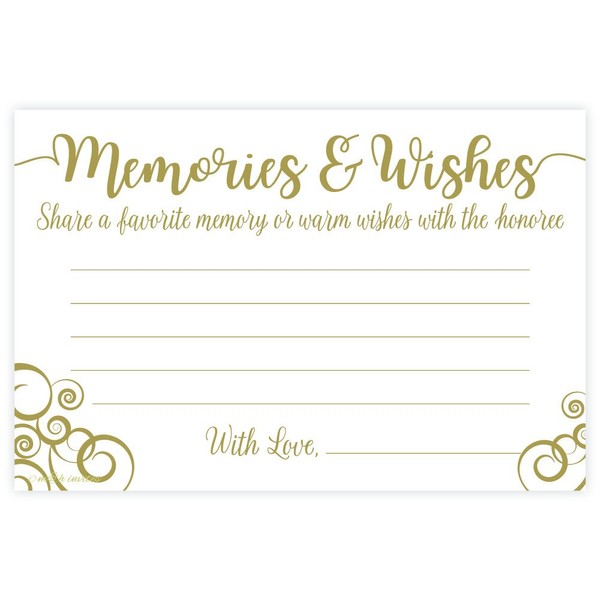 Flourish Share a Memory and Well Wishes Cards (50 Count)