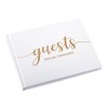 Lillian Rose White Minimalist Simple Elegant Chic Wedding Registry Guestbook