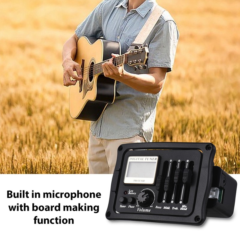Acoustic Guitar Pickup Folk Classical Guitar Pickup EQ Plate Pickup