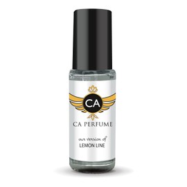 CA Perfume Impression of Lemon Line Unisex Perfume Oil Citrus Aromatic Scent Long Lasting Fragrance for Women and Men Travel Size Mini Perfume Sample TSA Ready Body Oil Roll-on 0.14 Fl Oz 4ml
