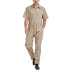 TopTie Men's Work Overalls Short Sleeve Overalls Men's Work Wear