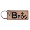 Cuiopbio Embroidered Blood Type Keychain - Sleek and Stylish Design