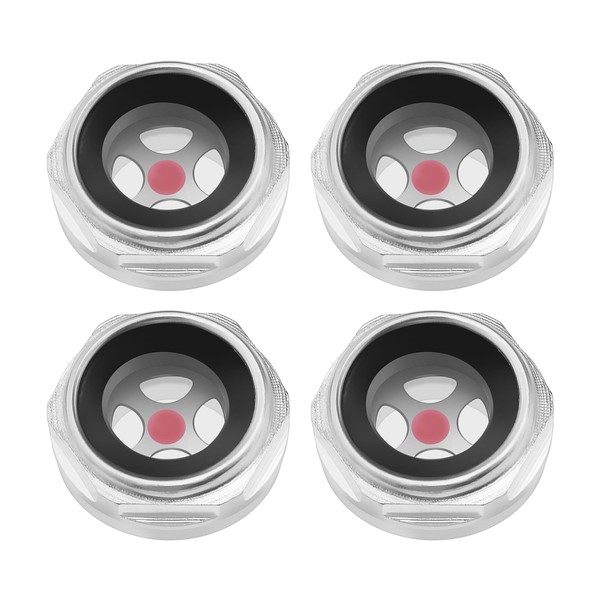 VGOL 4pcs 1/2 Air Compressor Oil Level Sight Glass BSP