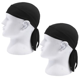 Cooling Sweat Wicking Do Dew Rag Skull Cap Beanie for Men Bandana Head Wrap Hat