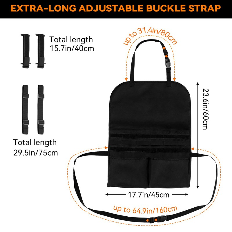 Yzpacc Universal Tactical Patch Display Board Hook & Loop Panel