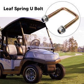2pcs Cart Leaf Spring U Bolt with Screw Nut Steel Alloy 72618 G01 Replacement for EZGO TXT Workhorse Gas Electric Mechanical Brake U Bolt Steel Alloy Material U Bolt