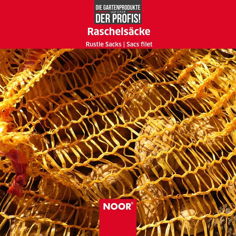 Noor Net Bags, Net Knitted Mesh Bag Sack with Tie