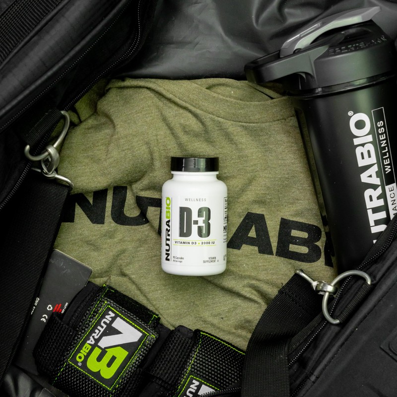 NutraBio Vitamin D (2000 IU), Immune Support - 90 Vegetable