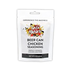 Spice Madness Seasoning Pouches, 3oz (2 Pack, Beer Can Chicken)