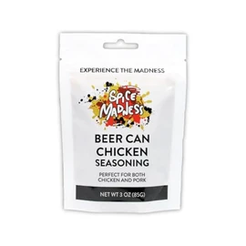 Spice Madness Seasoning Pouches, 3oz (2 Pack, Beer Can Chicken)