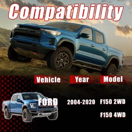 THOCAC 3" Front + 2" Rear Full Leveling Lift Kits For 2004-2020 F150 2WD 4WD Suspension Strut Spacer with Extended Square U-Bolts Forged