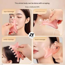 1pc  4in1 Meridians Massage Comb Head Eye Face Ear Nose Scraping Dredging Meridian c/w bag