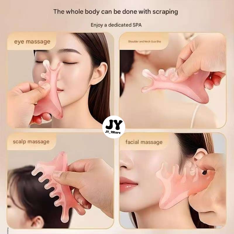 1pc 4in1 Meridians Massage Comb Head Eye Face Ear Nose