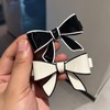 EZ PEACH Barrette Large Simple Tortoise Shell Pattern Bowknot Line