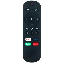 NS-RCRUS-17 Replace Remote fit for Insignia Roku TV NS-24ER310NA17 NS-65DR620NA18 NS-48DR510NA17 NS24ER310NA17 NS-32DR310NA17 NS-43DR710NA17 NS-55DR710NA17 NS-50DR710NA17 NS-43DR620NA18 NS-50DR620NA18