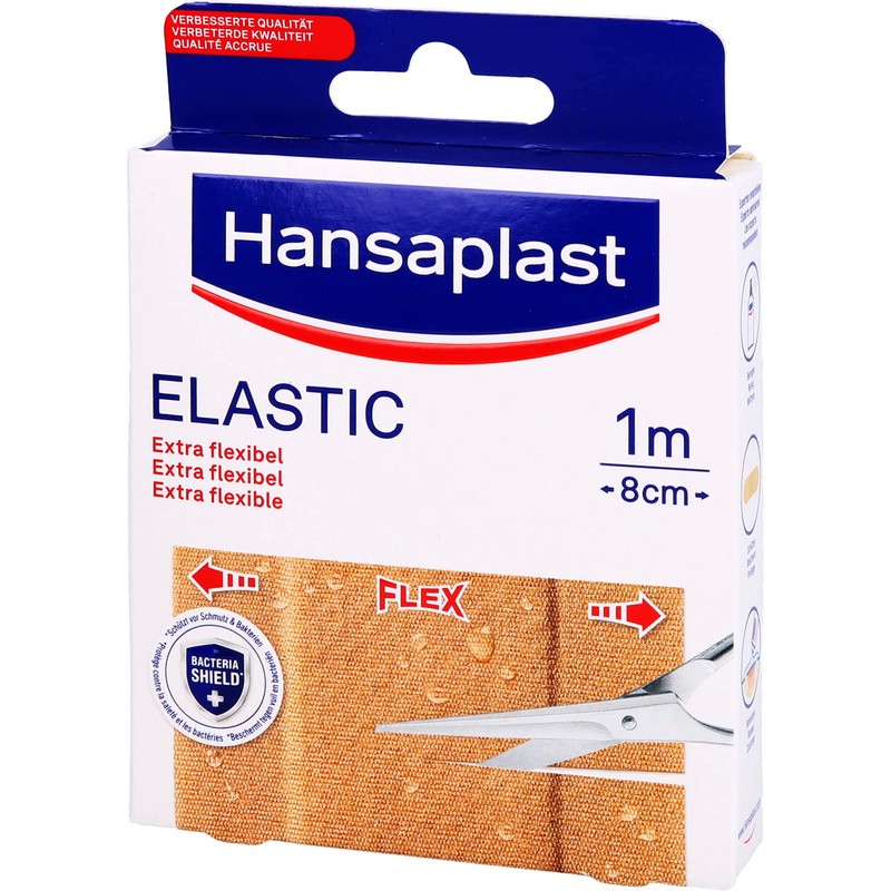 Hansaplast Elastic Plaster 1 m x 8 cm Pack of