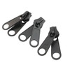 Leekayer 10PCS #10 Black Reversible Pulls for Resin Plastic Zippers