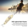 5PCS LED Fishing Lure Light Rustproof Stainless Steel LED Lighted