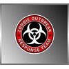 2 Zombie Outbreak Response Team Cool Vinyl Decal Bumper Sticker