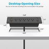CCCEI Recessed Power Strip Surge Protector with 5 Outlets, USB